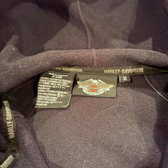 Harley Davidson Motorcycle Women’s Biker Zip Up Padded Jacket Sz.M - Picture 2 of 8